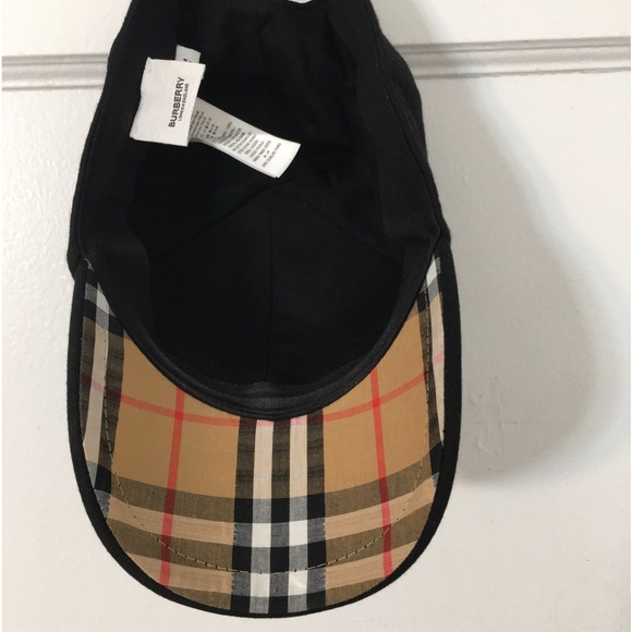 Burberry monogram-embroidered cap Size Is Medium. 100% Authentic - Picture 2 of 11
